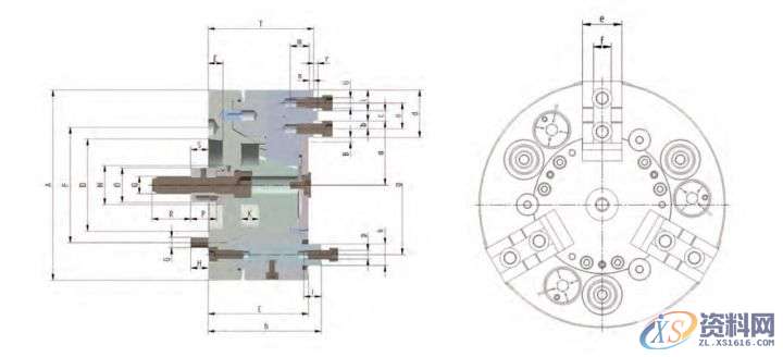 不同卡盘夹紧力、转速的同台对比中实动力卡盘——完全密封，油浴润滑薄膜卡盘——HSK快换爪结构，自定心夹紧后拉式动力卡盘——用于外夹、短锥安装方式浮动卡盘——浮动卡爪，可更换定心件动力复合卡盘——伸缩卡爪，导向型楔心套,第6张