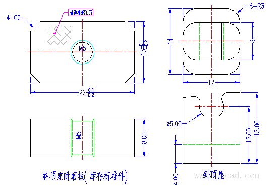 模具制图的标注经验(图文教程),标注,螺丝,主视图,第14张 模具制图的标注经验(图文教程),模具制图的标注经验,标注,螺丝,主视图,第14张