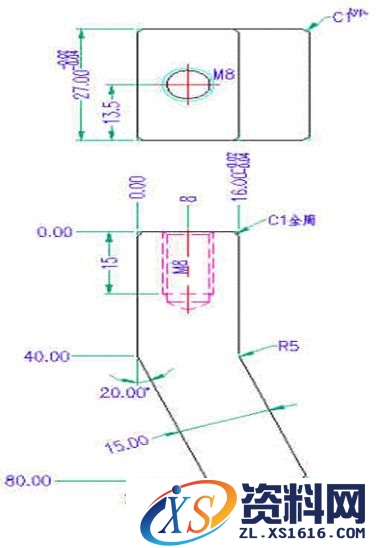 模具制图的标注经验(图文教程),标注,螺丝,主视图,第20张 模具制图的标注经验(图文教程),bk01,标注,螺丝,主视图,第20张