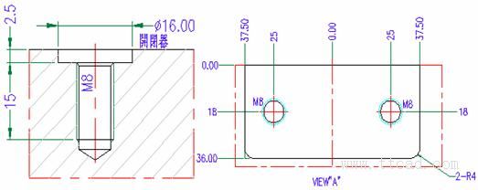 模具制图的标注经验(图文教程),标注,螺丝,主视图,第8张 模具制图的标注经验(图文教程),模具制图的标注经验,标注,螺丝,主视图,第8张