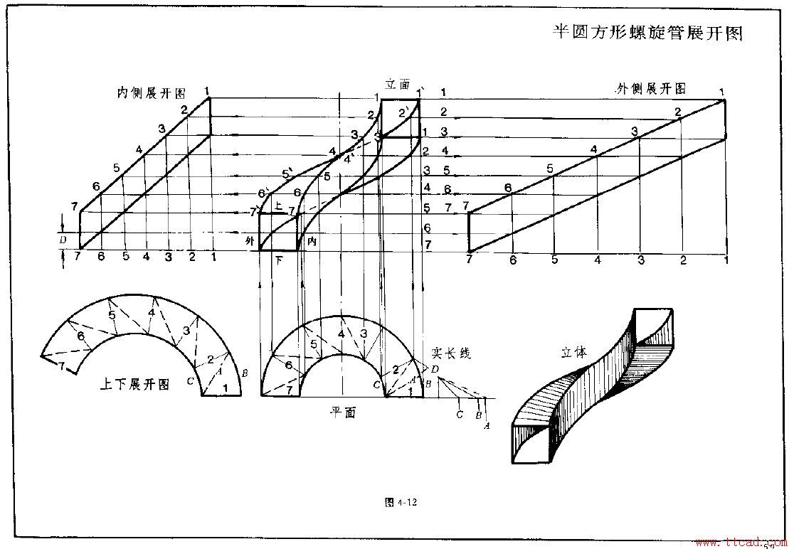 钣金展开实例—方筒体展开图(图文教程),实例,教程,第12张 钣金展开实例—方筒体展开图(图文教程),钣金展开实例—方筒体展开图,实例,教程,第12张