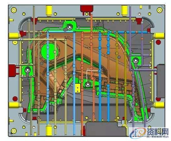 汽车左后门板大型注塑模具设计技巧与步骤,模具设计,注塑,步骤,第10张 汽车左后门板大型注塑模具设计技巧与步骤,模具设计,注塑,步骤,第10张