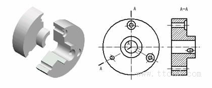 机械制图教程-(5.2)剖视图(图文教程),剖视图,教程,制图,第13张 机械制图教程-(5.2)剖视图(图文教程),机械制图教程-(5.2)剖视图,剖视图,教程,制图,第13张