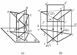 机械制图教程-(2.4)直线与平面、两平面的相对位置(图文教程) ...,教程,制图,直线,平面,第5张 机械制图教程-(2.4)直线与平面、两平面的相对位置(图文教程) ...,机械制图教程-(2.4)直线与平面、两平面的相对位置,教程,制图,直线,平面,第5张