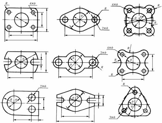 机械制图教程-(1.4)平面图形的尺寸分析和线段分析(图文教程) ...,教程,线段,制图,图形,第6张 机械制图教程-(1.4)平面图形的尺寸分析和线段分析(图文教程) ...,机械制图教程-(1.4)平面图形的尺寸分析和线段分析,教程,线段,制图,图形,第6张