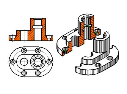 剖视图的分类(图文教程),剖视图,教程,第1张 剖视图的分类(图文教程),剖视图的分类,剖视图,教程,第1张