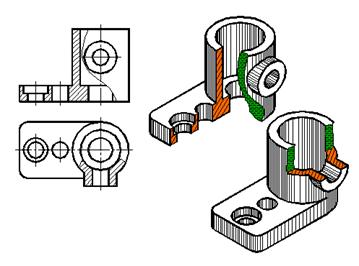 剖视图的分类(图文教程),剖视图,教程,第3张 剖视图的分类(图文教程),剖视图的分类,剖视图,教程,第3张