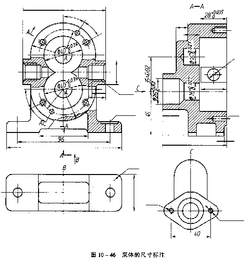 机械制图教程—10-4零件图中的尺寸标注(图文教程),图中,教程,制图,标注,零件,第18张 机械制图教程—10-4零件图中的尺寸标注(图文教程),机械制图教程—10-4零件图中的尺寸标注,图中,教程,制图,标注,零件,第18张