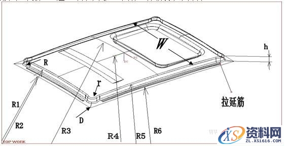绘制汽车车身覆盖件冲压综合工序图的方法（图文教程）,绘制汽车车身覆盖件冲压综合工序图的方法,变形,成形,制件,应力,第13张