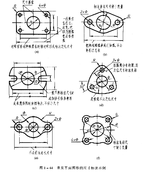 机械制图教程—1-4平面图形的分析与画法(图文教程),尺寸,线段,圆弧,图形,如图,第3张 机械制图教程—1-4平面图形的分析与画法(图文教程),机械制图教程—1-4平面图形的分析与画法,尺寸,线段,圆弧,图形,如图,第3张