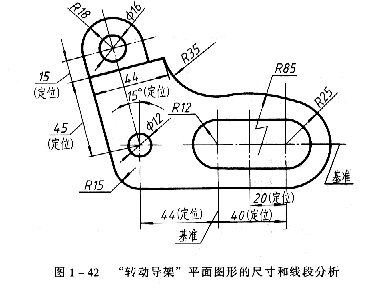 机械制图教程—1-4平面图形的分析与画法(图文教程),尺寸,线段,圆弧,图形,如图,第1张 机械制图教程—1-4平面图形的分析与画法(图文教程),机械制图教程—1-4平面图形的分析与画法,尺寸,线段,圆弧,图形,如图,第1张