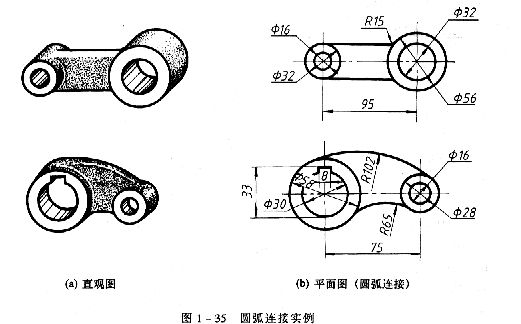 机械制图教程—1-3常用绘图工具(图文教程),圆心,圆弧,如图,半径,第7张 机械制图教程—1-3常用绘图工具(图文教程),机械制图教程—1-3常用绘图工具,圆心,圆弧,如图,半径,第7张