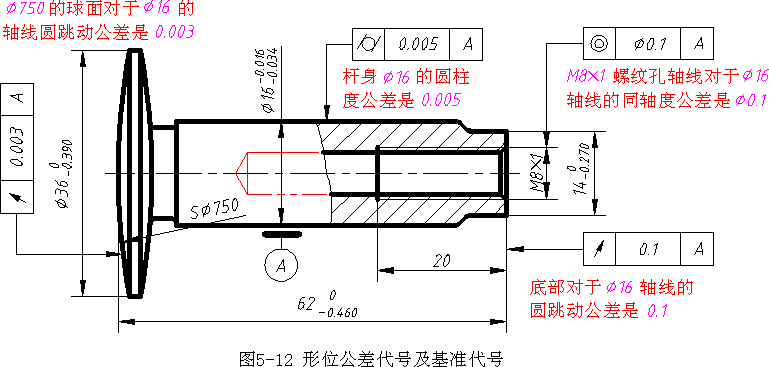 机械制图-4.2形状和位置公差（图文教程）,机械制图-4.2形状和位置公差,公差,形状,基准,第4张