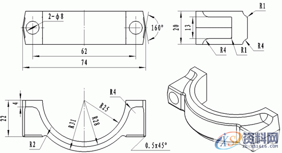 UG模具设计-UGNX4.0连杆造型设计,模具设计,4.0,第30张 UG模具设计-UGNX4.0连杆造型设计,模具设计,4.0,第30张