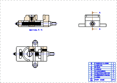 UG模具设计-UG的虎钳装配、爆炸图与工程图生成,模具设计,装配,生成,第84张 UG模具设计-UG的虎钳装配、爆炸图与工程图生成,模具设计,装配,生成,第84张