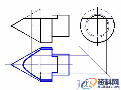 机械制图基础实例解答(4)(图文教程),制图,实例,基础,第4张 机械制图基础实例解答(4)(图文教程),机械制图基础实例解答(4),制图,实例,基础,第4张