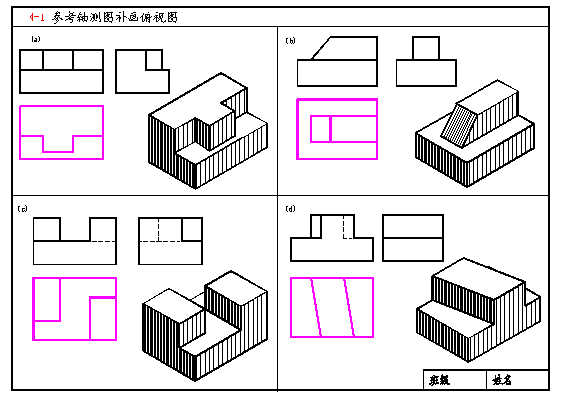 三、点,直线,平面的投影|AutoCAD机械制图教程(图文教程),教程,制图,直线,投影,第12张 三、点,直线,平面的投影|AutoCAD机械制图教程(图文教程),三、点,直线,平面的投影|AutoCAD机械制图教程,教程,制图,直线,投影,第12张