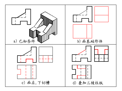 三、点,直线,平面的投影|AutoCAD机械制图教程(图文教程),教程,制图,直线,投影,第10张 三、点,直线,平面的投影|AutoCAD机械制图教程(图文教程),三、点,直线,平面的投影|AutoCAD机械制图教程,教程,制图,直线,投影,第10张