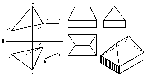 三、点,直线,平面的投影|AutoCAD机械制图教程(图文教程),教程,制图,直线,投影,第26张 三、点,直线,平面的投影|AutoCAD机械制图教程(图文教程),三、点,直线,平面的投影|AutoCAD机械制图教程,教程,制图,直线,投影,第26张