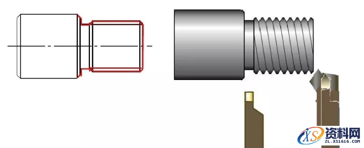 车螺纹的切削加工方法,螺纹,工件,第3张 车螺纹的切削加工方法,车螺纹的方法,螺纹,工件,第3张