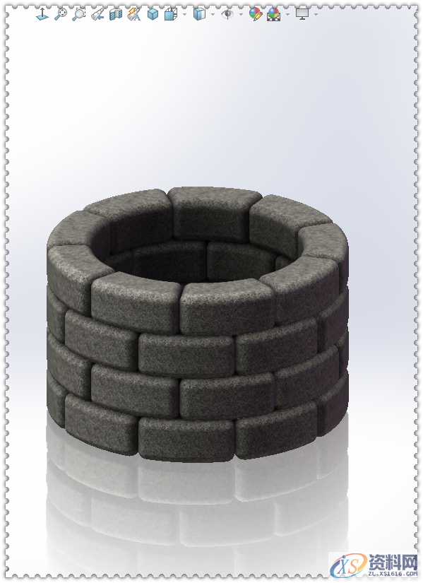 用SolidWorks软件设计一个木棚、一口井,SolidWorks,一个,设计,第15张