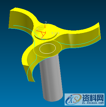 CAXA CAM制造工程师：五轴扇轮加工,图片 13.png,如图,加工,选择,第1张