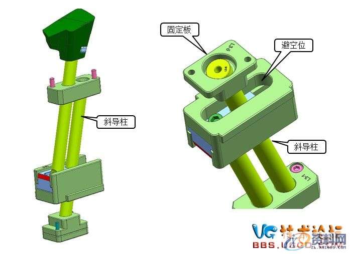 塑胶模具设计-汽车模斜顶机构的设计方法,模具设计,塑胶,机构,第8张 塑胶模具设计-汽车模斜顶机构的设计方法,模具设计,塑胶,机构,第8张