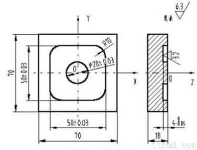 数控立式铣床加工槽(图文教程),工件,加工,程序,第1张 数控立式铣床加工槽(图文教程),数控立式铣床加工槽,工件,加工,程序,第1张