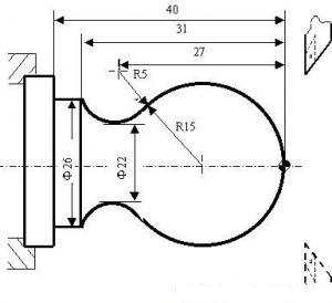 数控车床编程实例_圆弧插补指令编程(图文教程),圆弧,实例,第1张 数控车床编程实例_圆弧插补指令编程(图文教程),数控车床编程实例_圆弧插补指令编程,圆弧,实例,第1张