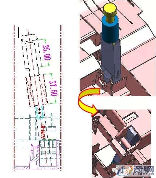 模具设计之斜顶机构设计,机构,第6张