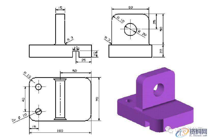 CNC数控编程——UG编程画图建模图纸分享,收藏后再也不用担心没有练习图啦! ...,画图,建模,图纸,数控,第4张 CNC数控编程——UG编程画图建模图纸分享,收藏后再也不用担心没有练习图啦! ...,画图,建模,图纸,数控,第4张