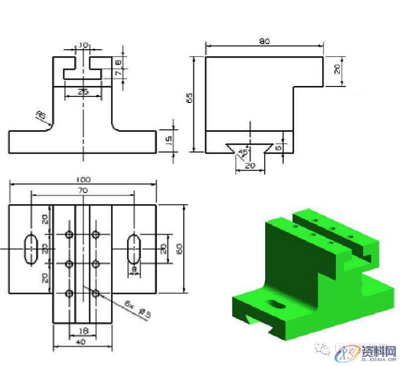 CNC数控编程——UG编程画图建模图纸分享,收藏后再也不用担心没有练习图啦! ...,画图,建模,图纸,数控,第8张 CNC数控编程——UG编程画图建模图纸分享,收藏后再也不用担心没有练习图啦! ...,画图,建模,图纸,数控,第8张