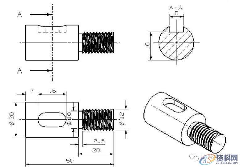 CNC数控编程——UG编程画图建模图纸分享,收藏后再也不用担心没有练习图啦! ...,画图,建模,图纸,数控,第9张 CNC数控编程——UG编程画图建模图纸分享,收藏后再也不用担心没有练习图啦! ...,画图,建模,图纸,数控,第9张