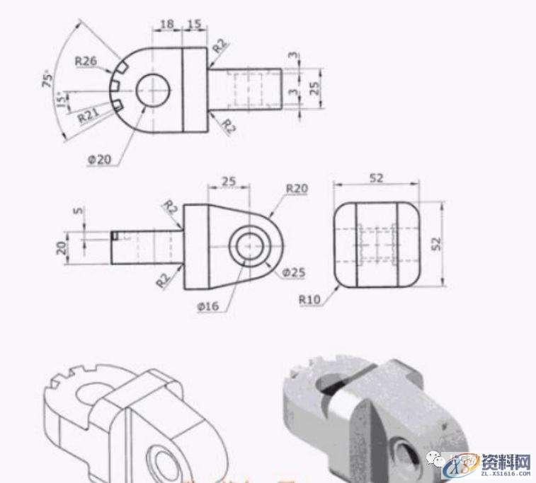 CNC数控编程UG编程实例教你快速学习3D建模(内附图纸),建模,图纸,数控,实例,第7张 CNC数控编程UG编程实例教你快速学习3D建模(内附图纸),建模,图纸,数控,实例,第7张