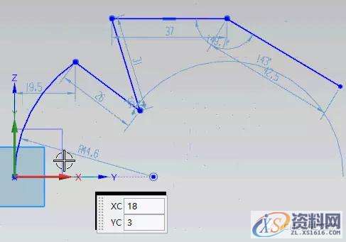 UG编程实例教程——锯齿刀(复杂草图绘制思路),草图,标注,圆弧,绘制,圆心,第6张 UG编程实例教程——锯齿刀(复杂草图绘制思路),草图,标注,圆弧,绘制,圆心,第6张