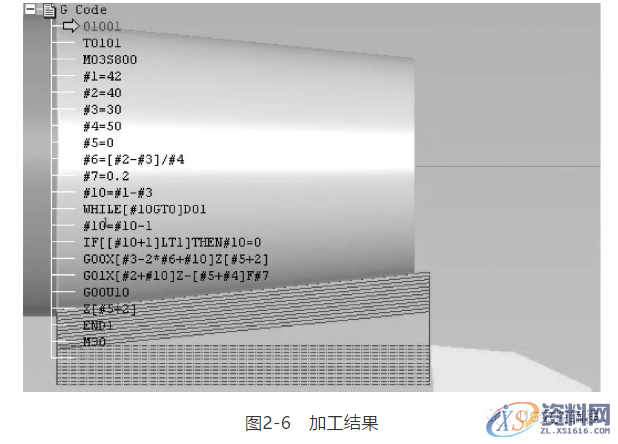 数控车宏程序：外圆锥面车削的方法,圆锥,如图,程序,mso,精加工,第8张