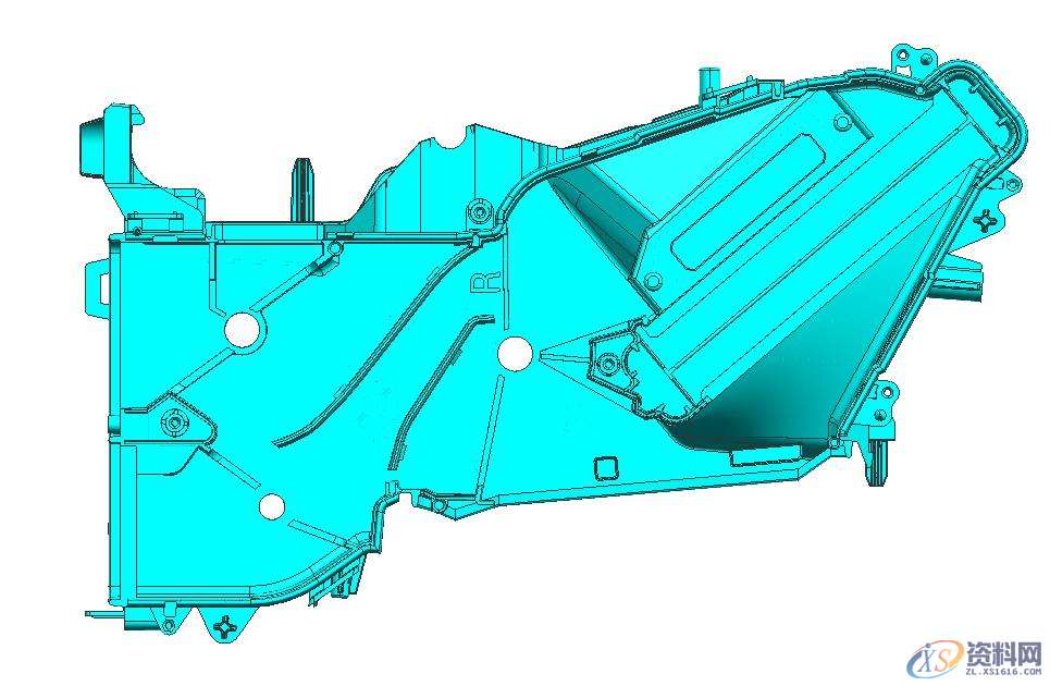 汽车模具设计:汽车空调壳体模具结构剖析,结构,模具,精雕,模具设计,产品,第3张 汽车模具设计:汽车空调壳体模具结构剖析,结构,模具,精雕,模具设计,产品,第3张