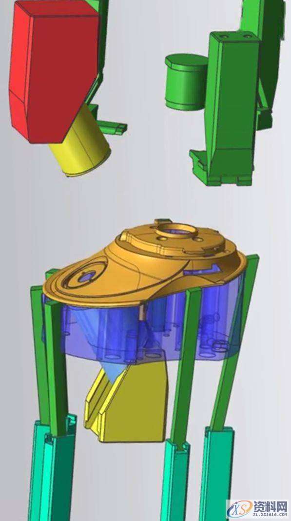 能轻松搞定这些模具结构的，绝对是大师级别的！,精雕,模具设计,模具,第13张