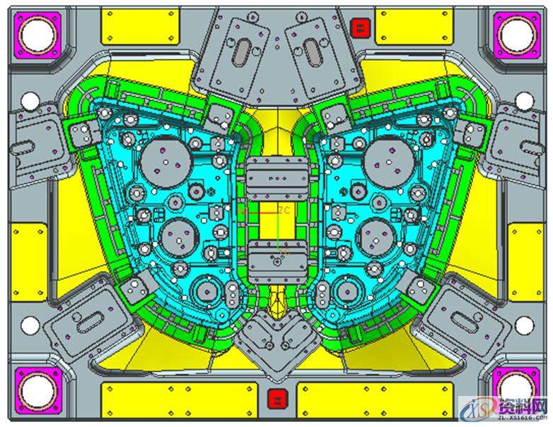 汽车模具设计:汽车前大灯灯壳注塑模如何设计?,塑件,模具,设计,分型,第23张 汽车模具设计:汽车前大灯灯壳注塑模如何设计?,塑件,模具,设计,分型,第23张