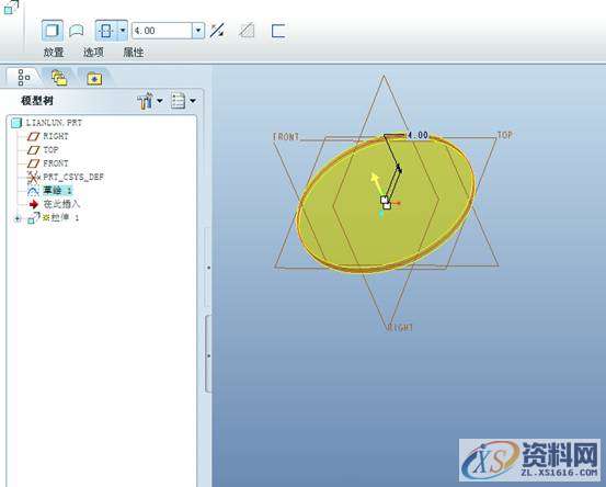 利用Pro/E软件设计建模链轮的方法,参数,圆弧,第3张 利用Pro/E软件设计建模链轮的方法,利用Pro/E建模链轮的方法,参数,圆弧,第3张