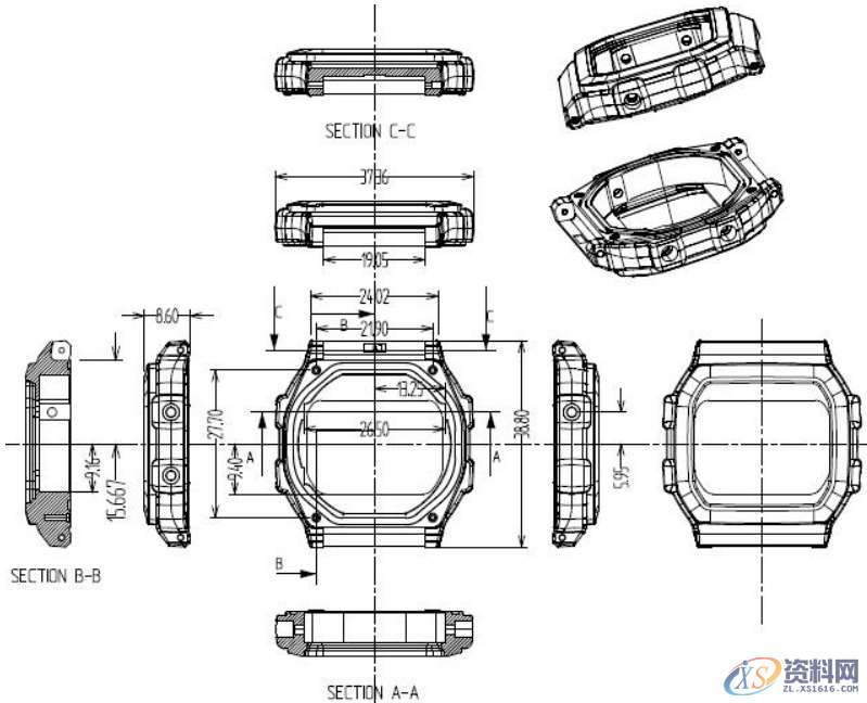 塑胶模具设计:智能手表外壳注塑案例,模具设计,注塑,塑胶,第1张 塑胶模具设计:智能手表外壳注塑案例,模具设计,注塑,塑胶,第1张