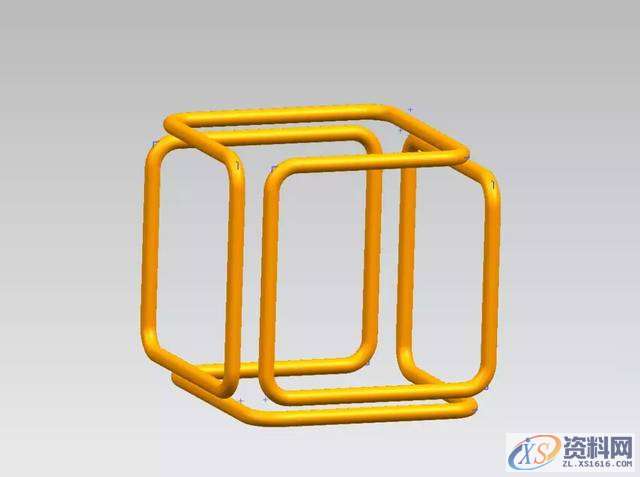 UG软件设计两种方法建模方形管道空间艺术品,建模,管道,第1张