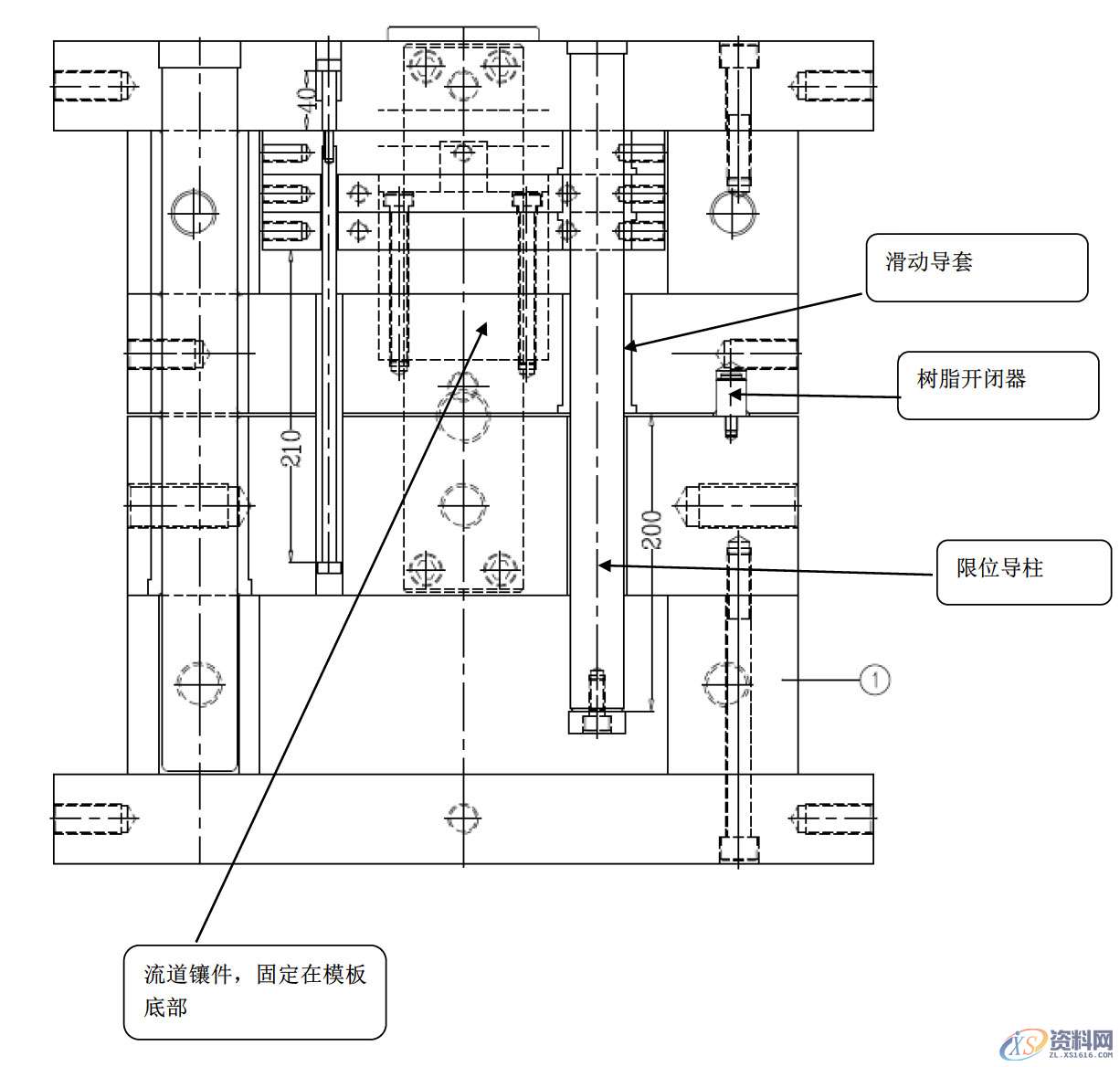 塑胶模具设计:倒装模显示器底座的细水口设计详细流程,水口,模具设计,塑胶,第4张 塑胶模具设计:倒装模显示器底座的细水口设计详细流程,水口,模具设计,塑胶,第4张