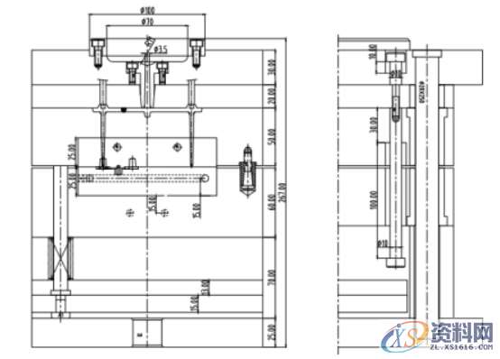 塑胶模具-打印机按键双色模注塑设计,模具,浇口,模架,第3张