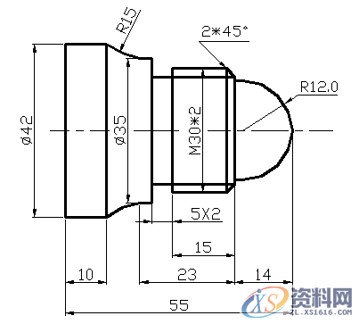 数控加工编程实例,需要的请收藏!,工件,精加工,第9张 数控加工编程实例,需要的请收藏!,数控加工编程实例,需要的请收藏!,工件,精加工,第9张