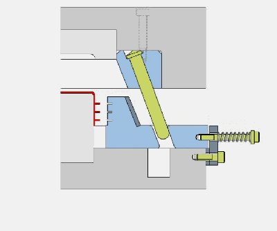 一目了然的模具结构动态图！快来看看吧！！！,分型,机构,侧向,脱模,第9张