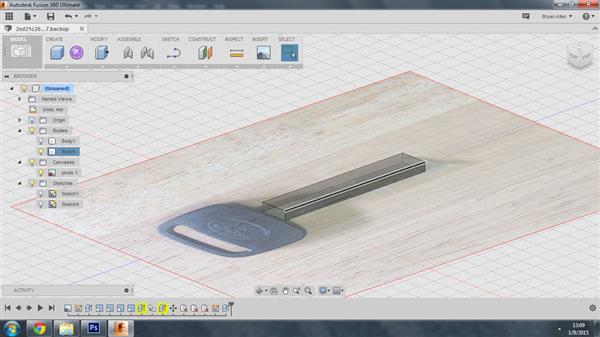3D打印一把新的钥匙(图文教程),一个,建模,草图,第5张 3D打印一把新的钥匙(图文教程),3D打印一把新的钥匙,一个,建模,草图,第5张