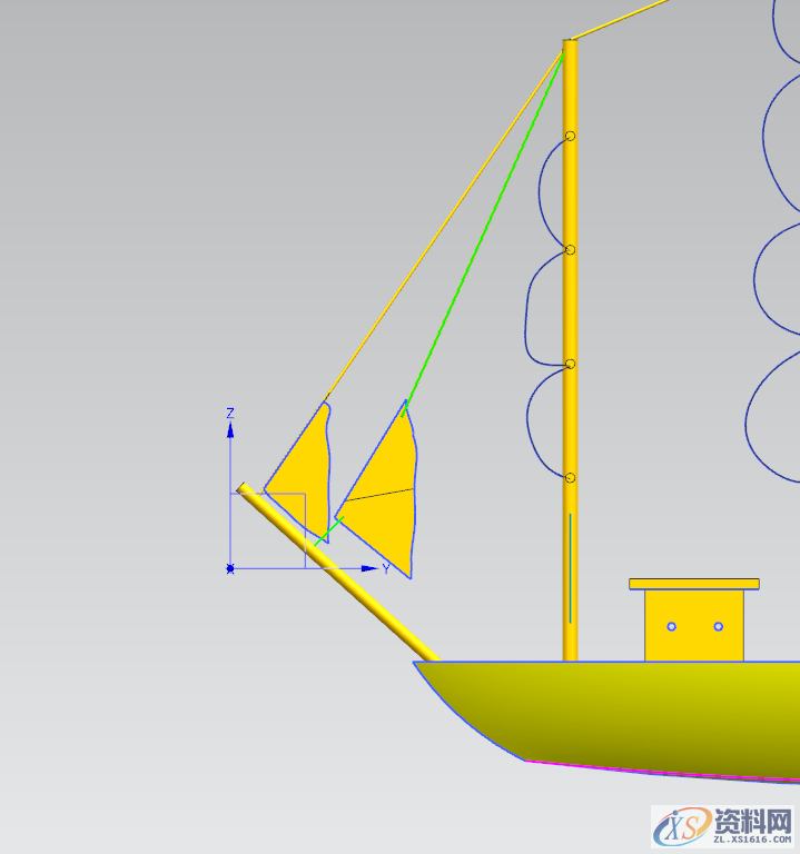 塑胶模具设计:UG三维建模一艘帆船,收藏起来,三维,模具设计,建模,塑胶,第27张 塑胶模具设计:UG三维建模一艘帆船,收藏起来,三维,模具设计,建模,塑胶,第27张