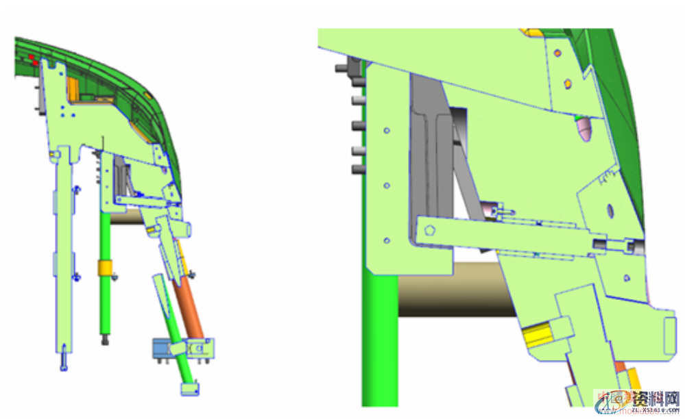 汽车前保险杠内分型结构介绍,汽车前保险杠内分型结构介绍,分型,结构,第5张