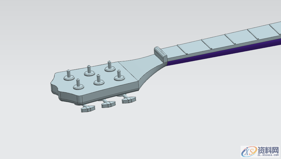 UG塑胶模具设计三维建模吉他模型，适合新手,三维,模具设计,建模,塑胶,第17张